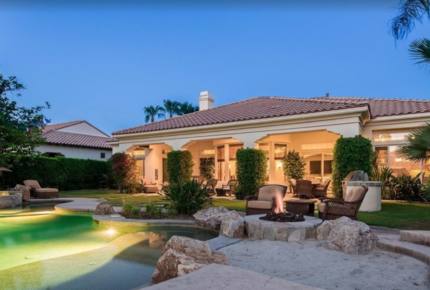 PGA West Luxury Home, outdoor oasis with waterfall - La Quinta, California