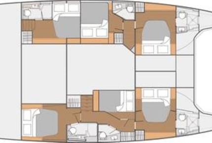 TradeWinds 52ft 5 Cabin Crewed Catamaran Cruising Class - British Virgin Islands Sailing Vacation - Tortola, Virgin Islands, British