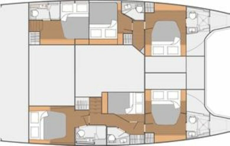 TradeWinds 52ft 5 Cabin Crewed Catamaran Cruising Class - British Virgin Islands Sailing Vacation - Tortola, Virgin Islands, British