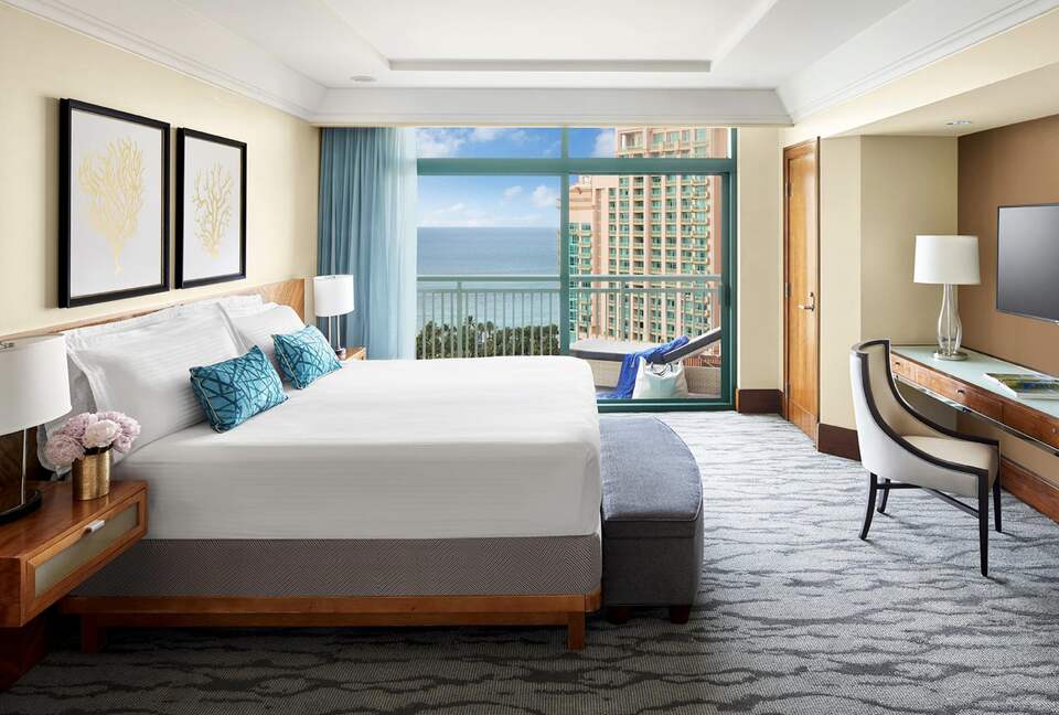Master bedroom with full balcony and ocean views