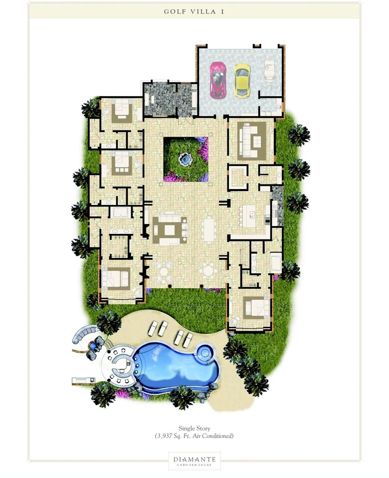 Diamante Golf Villa, Four Bedroom Residence - Cabo San Lucas, Mexico