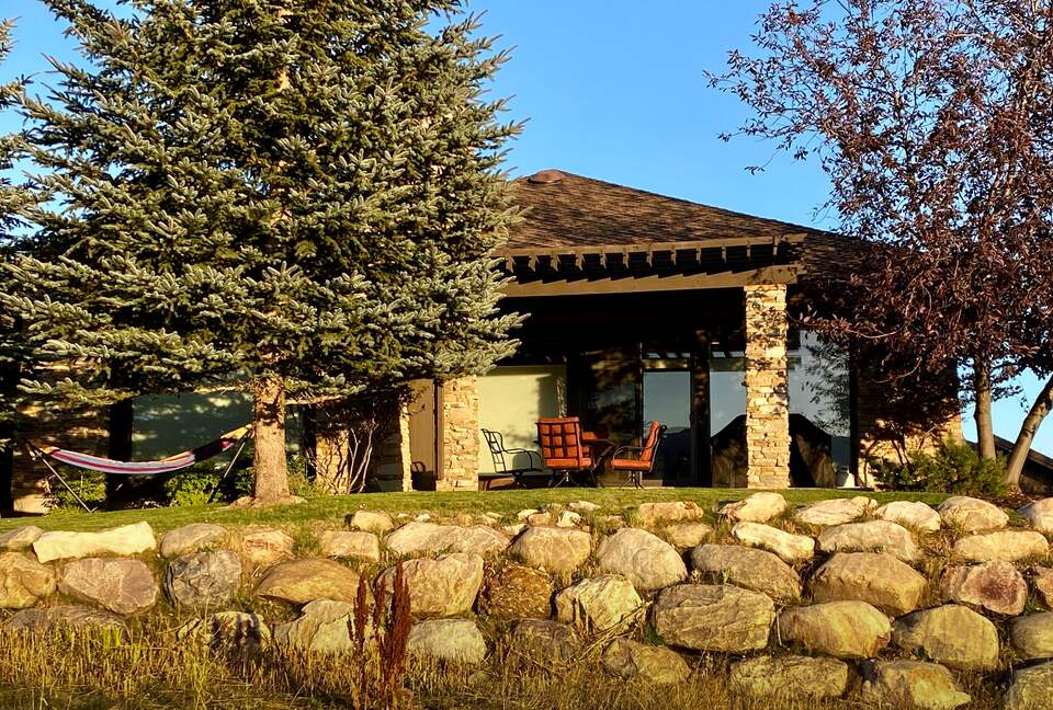 Exterior house and patio view