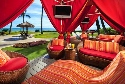 Home Exchange, Sheraton Kaua'i Resort red cabana with TV
