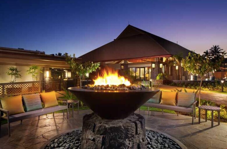 Home Exchange, Sheraton Kaua'i Resort, outdoor fire pit with seating
