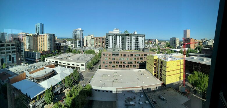 Home exchange in Portland, OR, city views from the penthouse