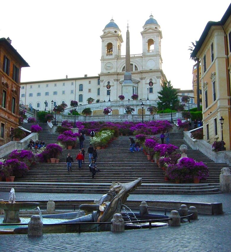 The magnificent Spanish Steps