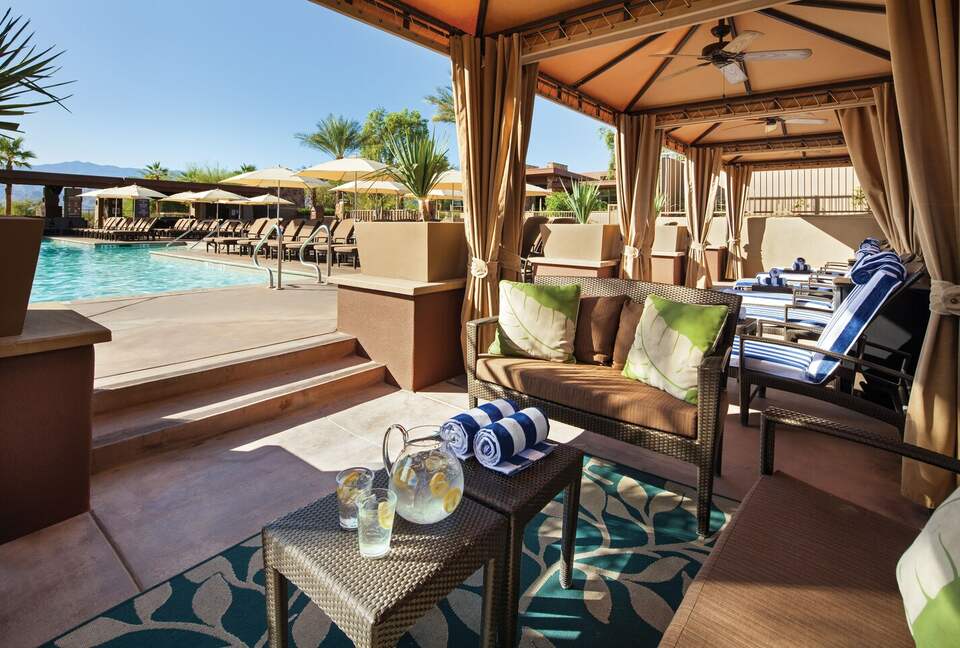 Home exchange at Westin Desert Willow Villas, poolside cabana
