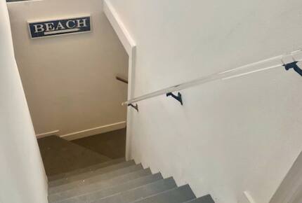 Home exchange in Avalon, CA, staircase to first level and second level