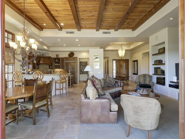 Home exchange in Scottsdale AZ, open floor plan living area