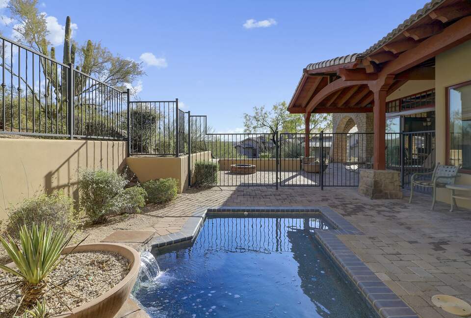 Home exchange in Scottsdale AZ, outdoor plunge pool