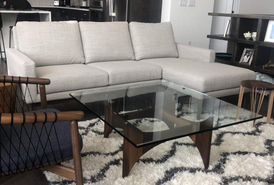 Home exchange in Fraser CO, contemporary modern living room furniture