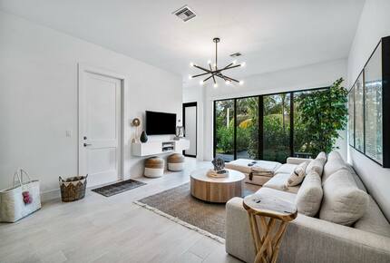 Living Room with Tropical View