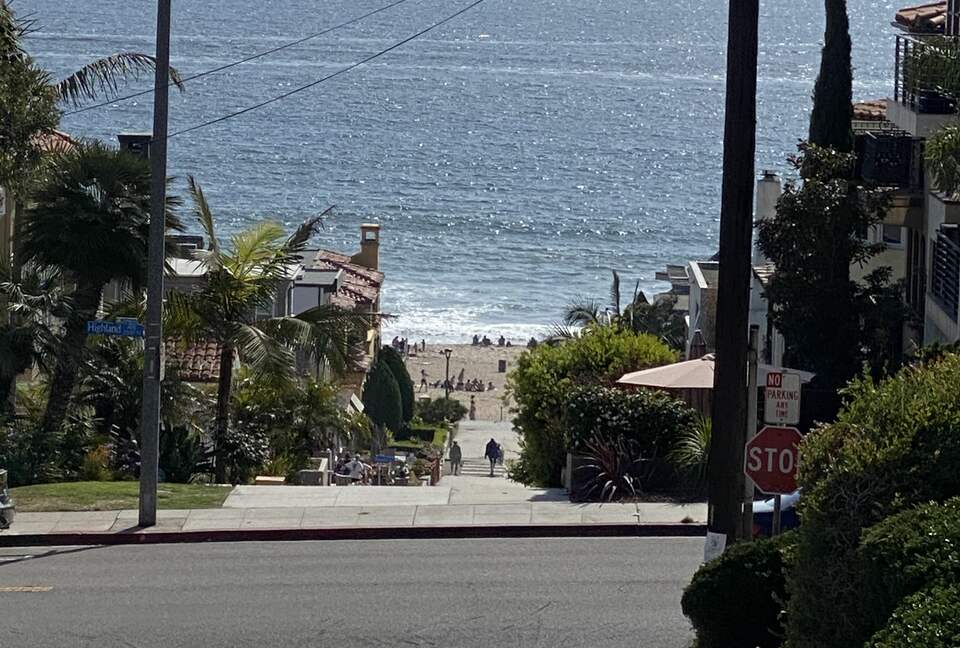 View to beach down 24th Street.