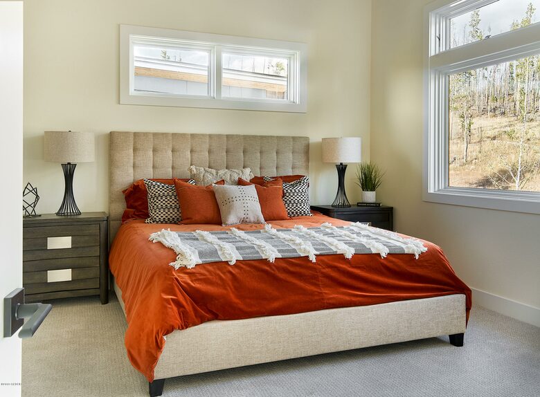 Home exchange in Fraser CO, master bedroom with king bed