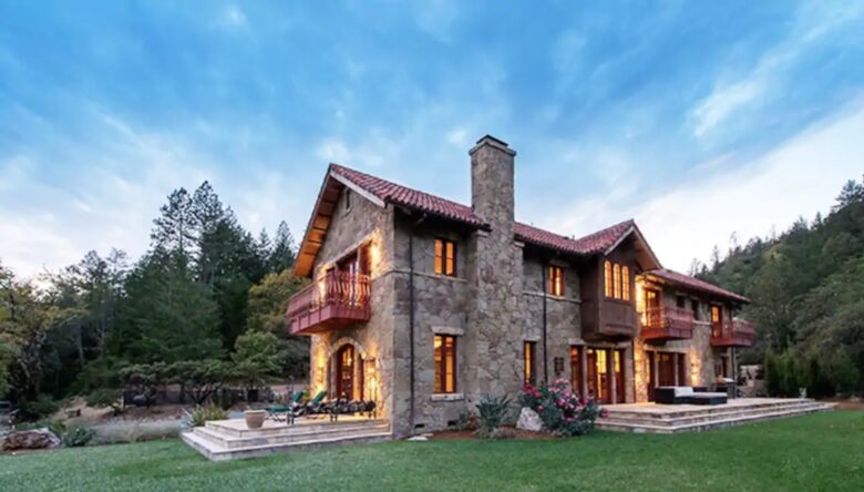 Home exchange in Calistoga CA with multiple private balconies