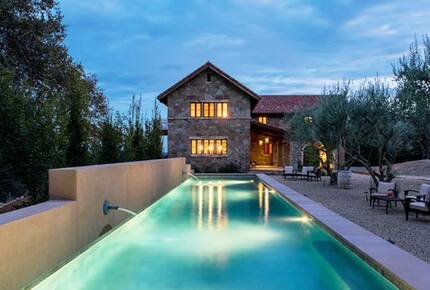 Home exchange in Calistoga CA with 75 foot lap pool