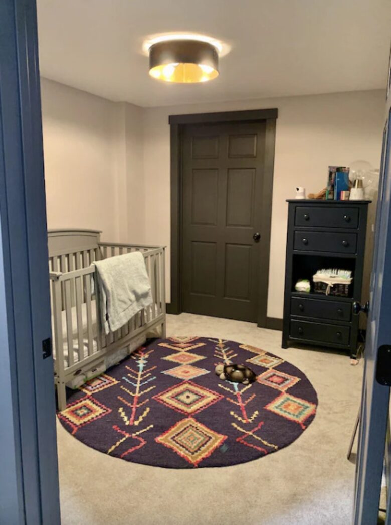 Home exchange in Jay Peak VT, lower level nursery with crib