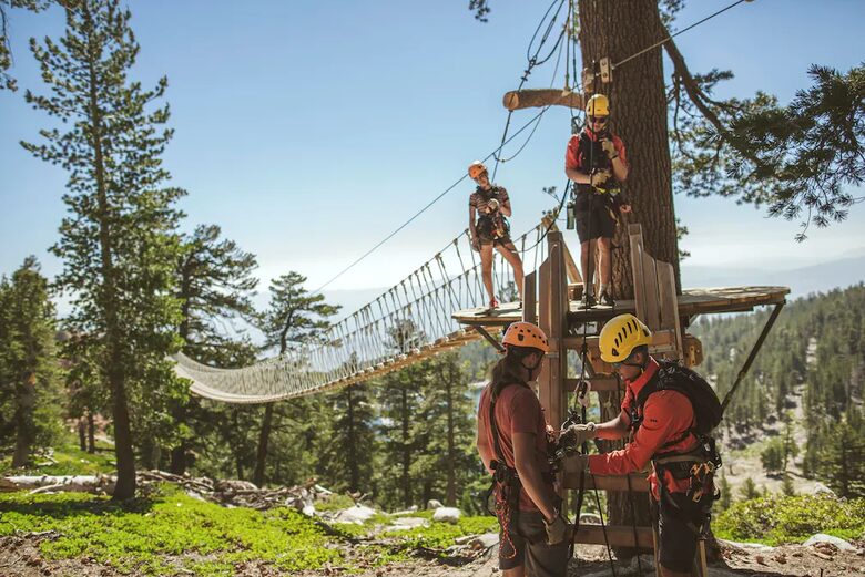 Home exchange in South Lake Tahoe, ropes course