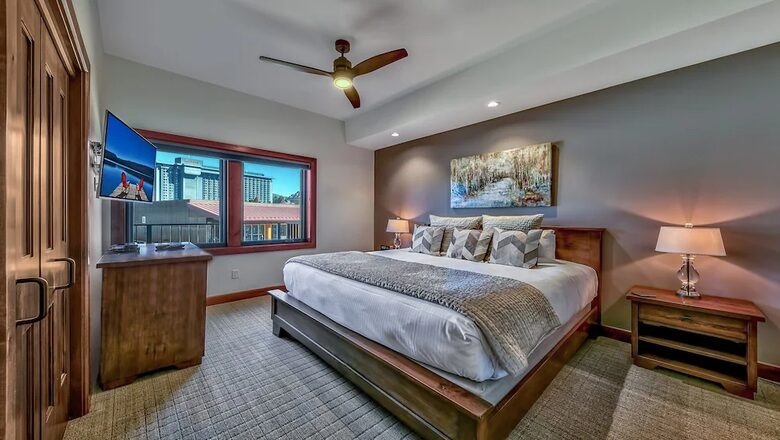 Home exchange in South Lake Tahoe, bedroom with king bed