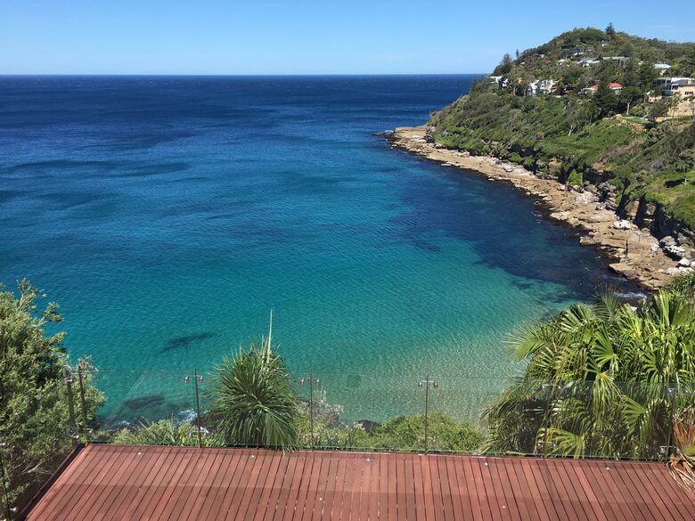 Your all-day view into idlyllic Dolphin Bay from main living