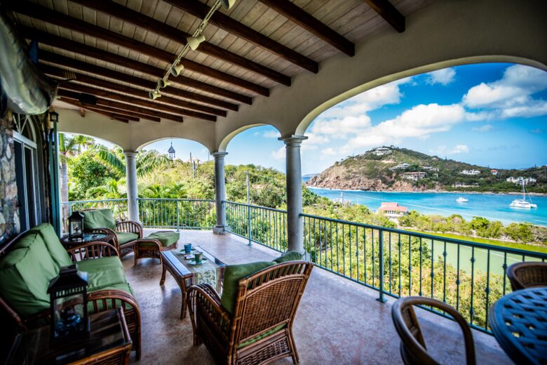 Home exchange in St John USVI, second floor balcony