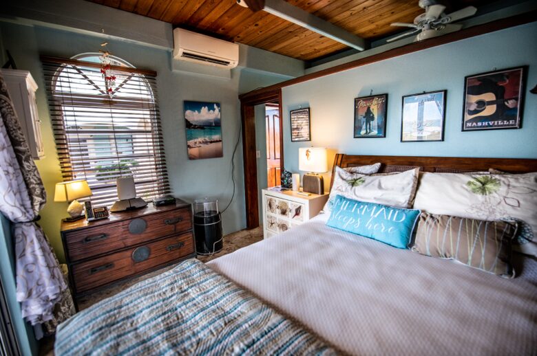 Home exchange in St John USVI, ground level suite with queen bed