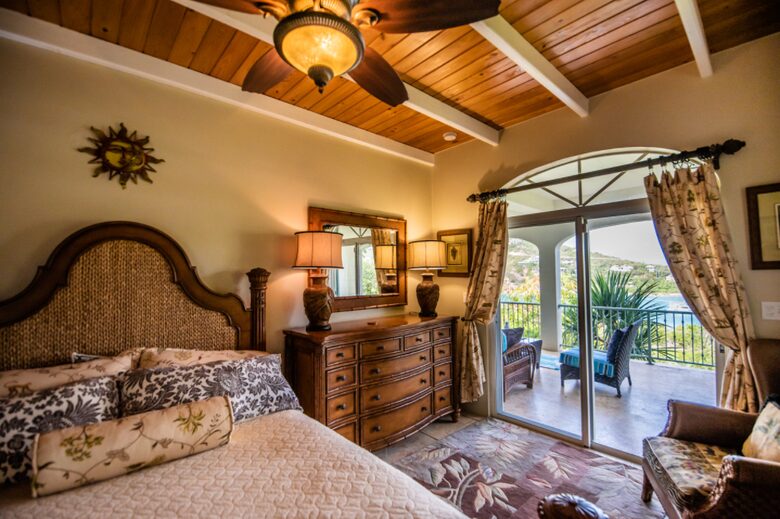 Home exchange in St John USVI, queen suite off of balcony