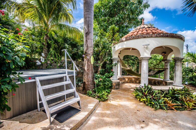 Home exchange in St John USVI with hot tub and gazebo