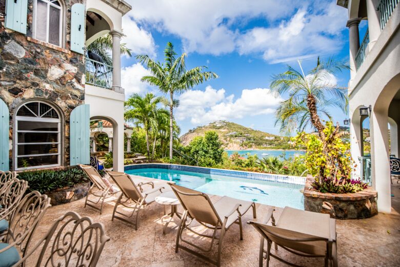 Home exchange in St John USVI with private pool overlooking the bay