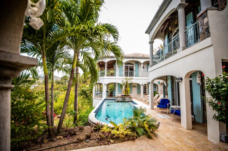 Home exchange in St John USVI with ground level suite near pool