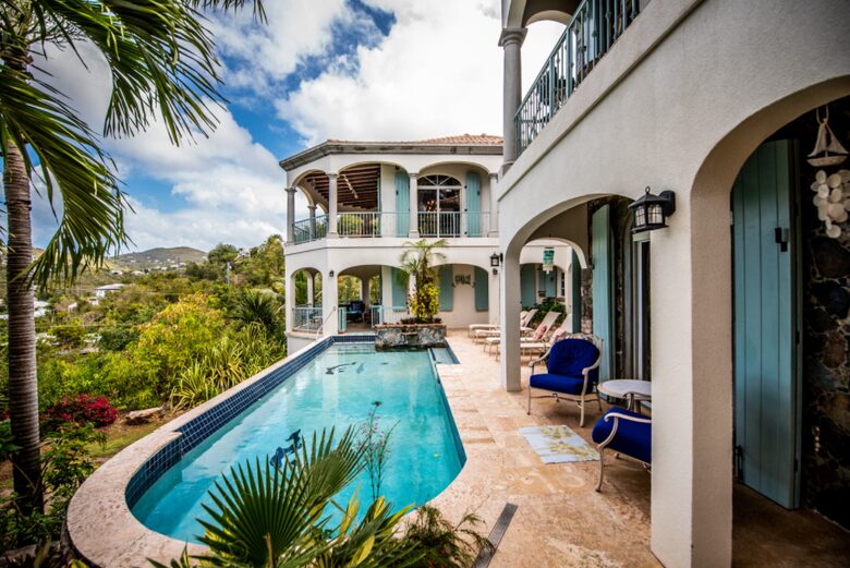 Home exchange in St John USVI with ground level suite near pool