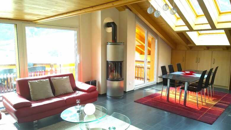 Cozy Attic Apartment overlooking the Swiss mountains - Leukerbad, Switzerland