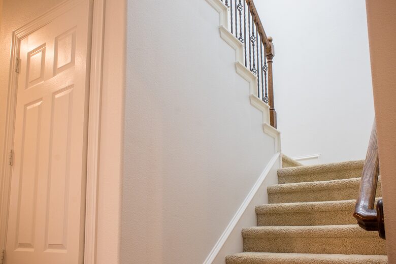 Home exchange in Farmers Branch TX, staircase to second level