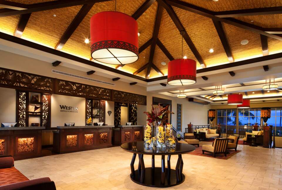 Home exchange in Kaua'i HI, lobby at The Westin Princeville
