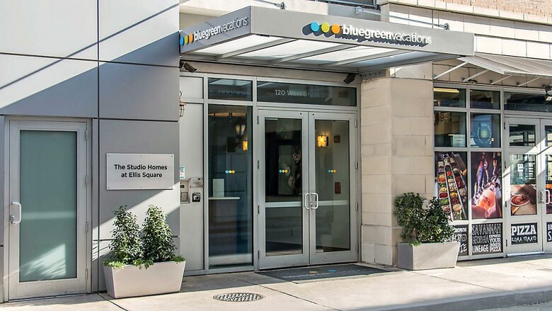 Home exchange at the Studio Homes at Ellis Square, entrance