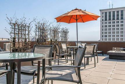 Home exchange at the Studio Homes at Ellis Square, rooftop deck