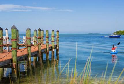 Home exchange in Key West FL, Hyatt Beach House with dock and kayak