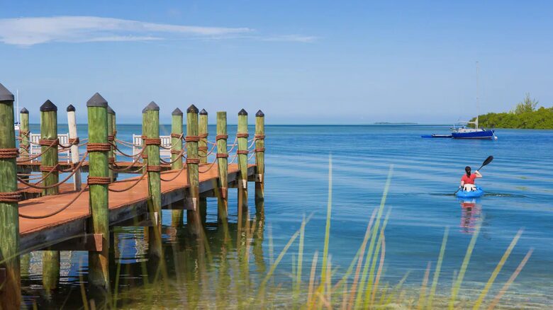 Home exchange in Key West FL, Hyatt Beach House with dock and kayak