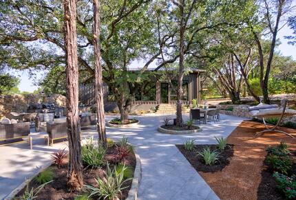 Home exchange in Spicewood TX with 1800 square foot patio