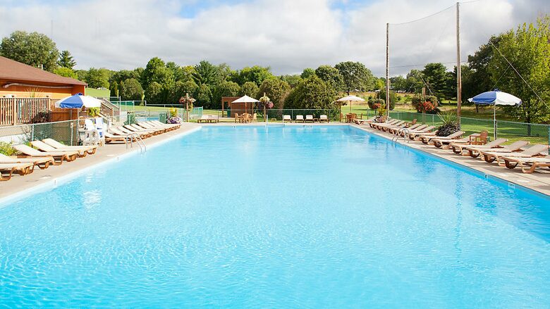 Home exchange at Christmas Mountain Village with outdoor pool