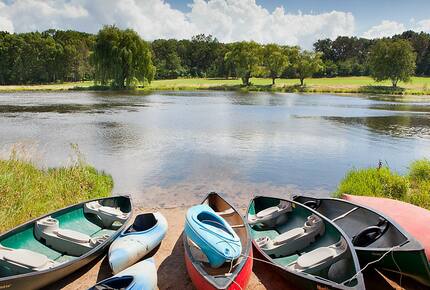 Home exchange at Christmas Mountain Village with onsite lake