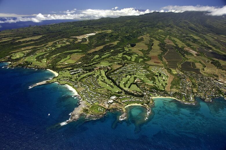 Aerial of the Kapalua Resort