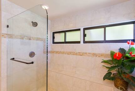 Large walk in shower