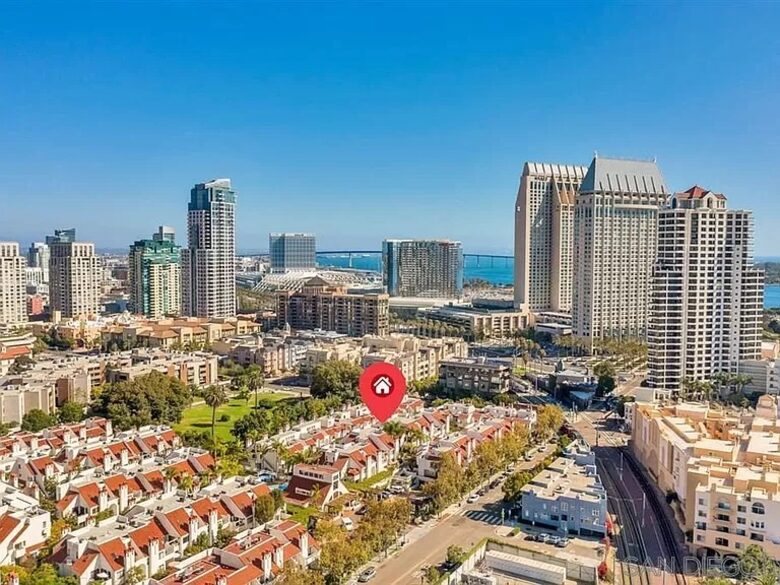 Home Exchange in San Diego, CA, location shown on map