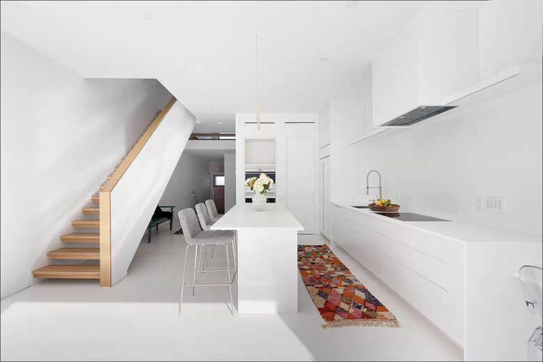 Modern All White Luxury Townhouse in Brooklyn, Heated Pool & Awesome Views - New York City, New York