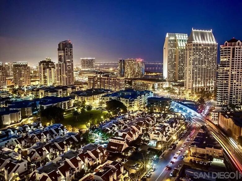 Home Exchange in San Diego, CA, night life view