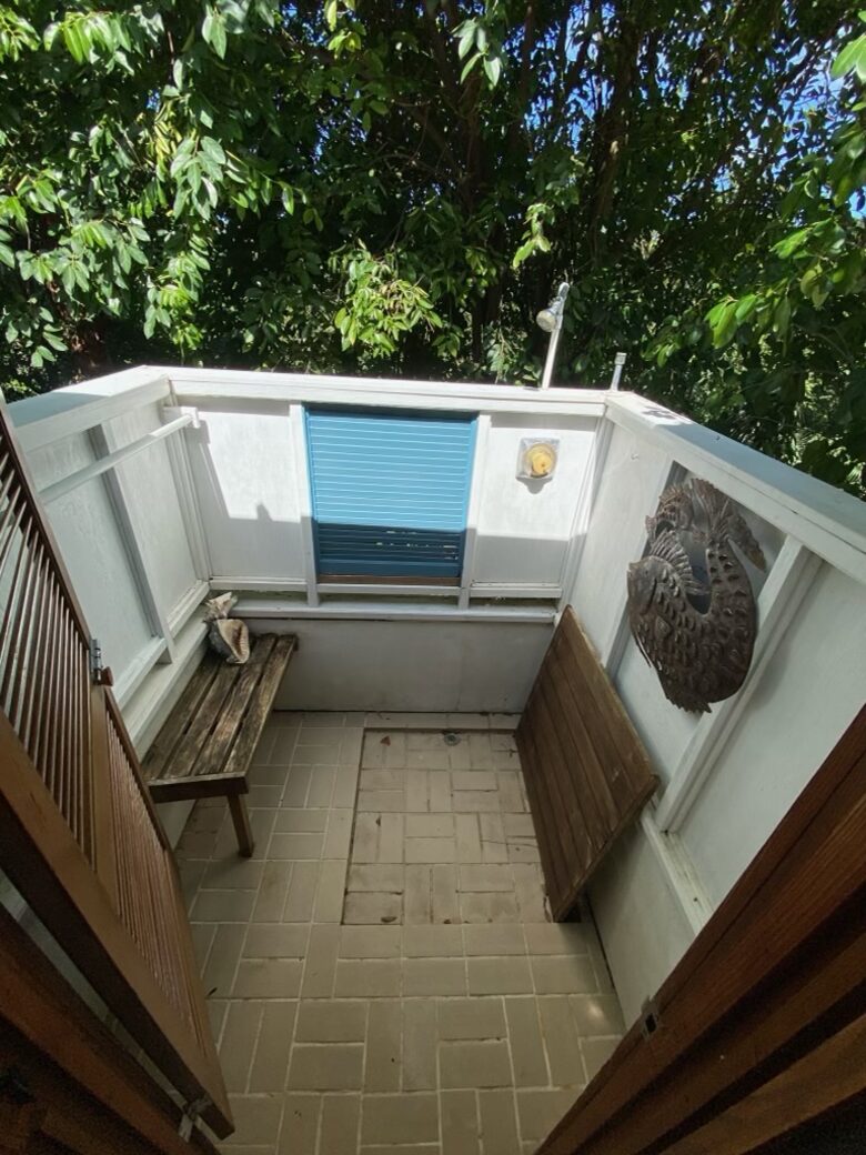 Home Exchange in St. John, USVI Outside guest shower