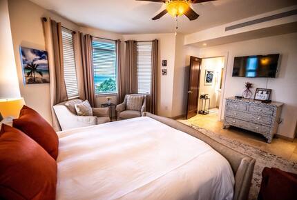 Home Exchange in St. John, USVI, guest bedroom with tv