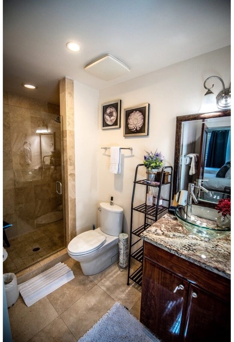 Home Exchange in St. John, USVI, en suite guest bath