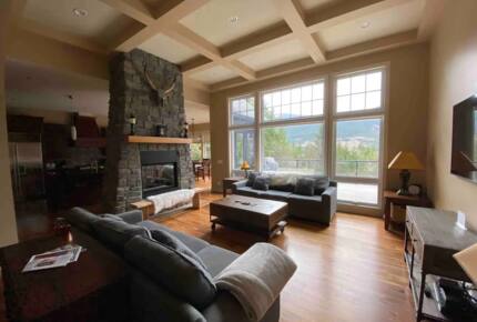 Home Exchange in British Columbia double face fire place